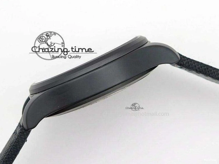 MIROTIME 0107 Durable Big Pilot 5019 Ceramic Case Black Dial Green Markers Asian 23J 7396